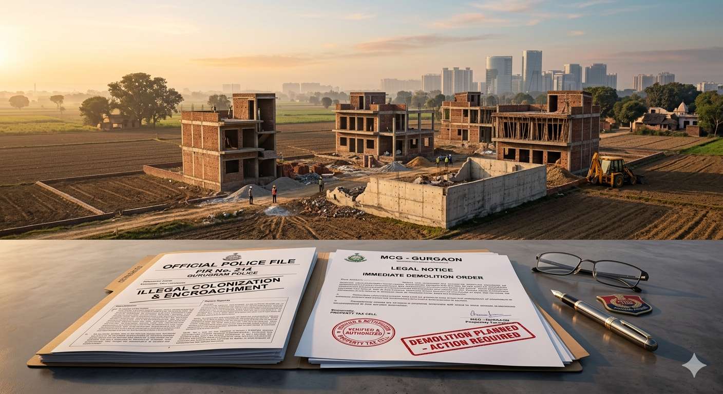 FIRs set to be filed against 214 in Gurugram over illegal housing colonies & eateries
