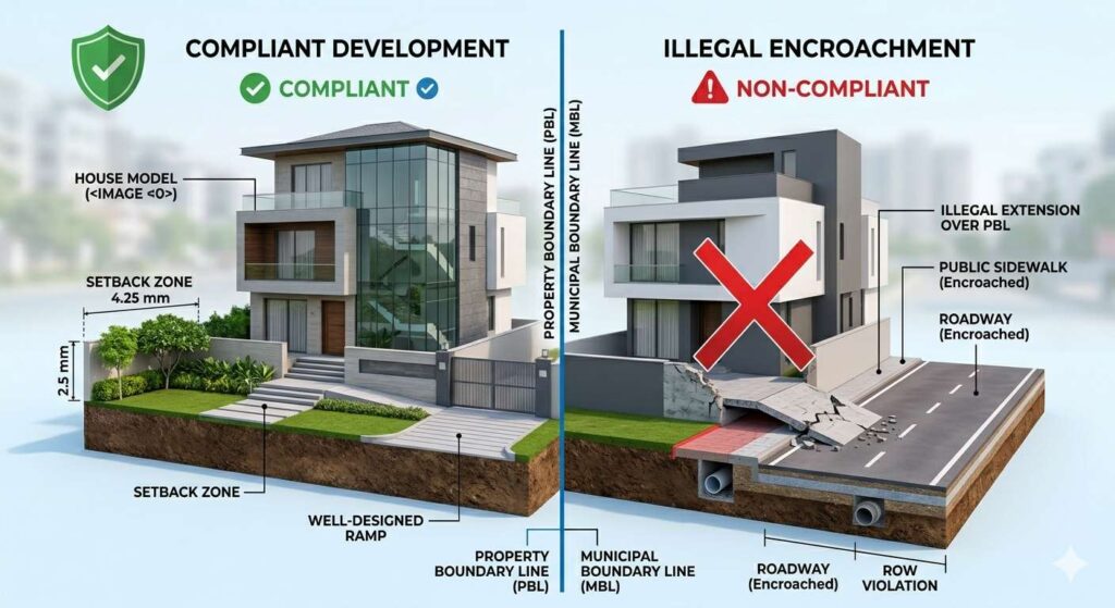 Illegal house extensions demolished