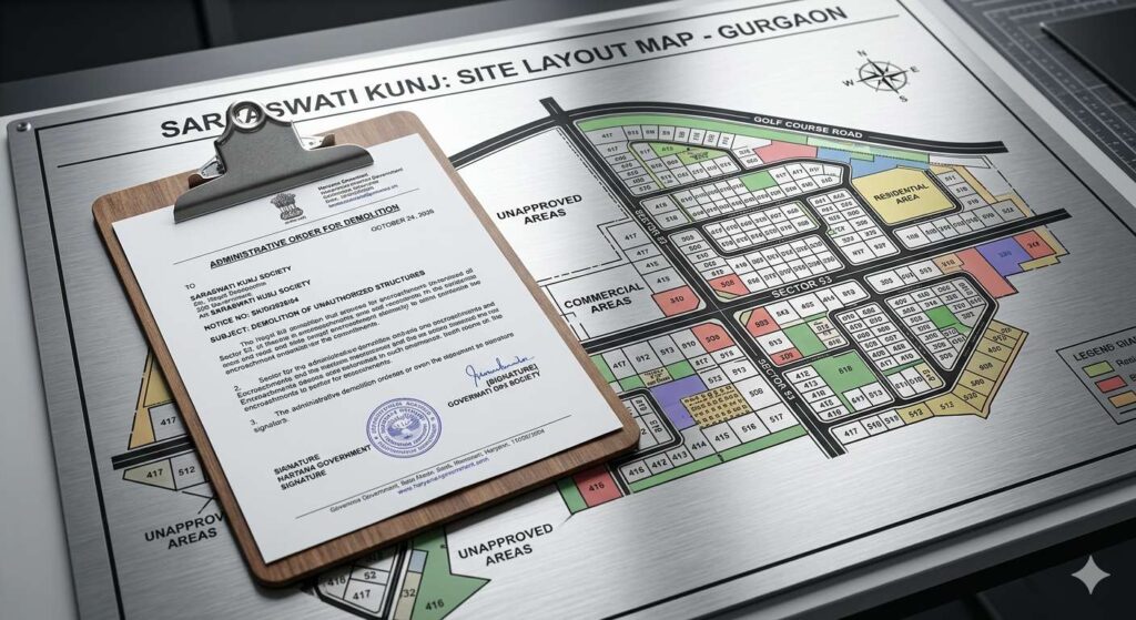Demolition drive in Saraswati Kunj