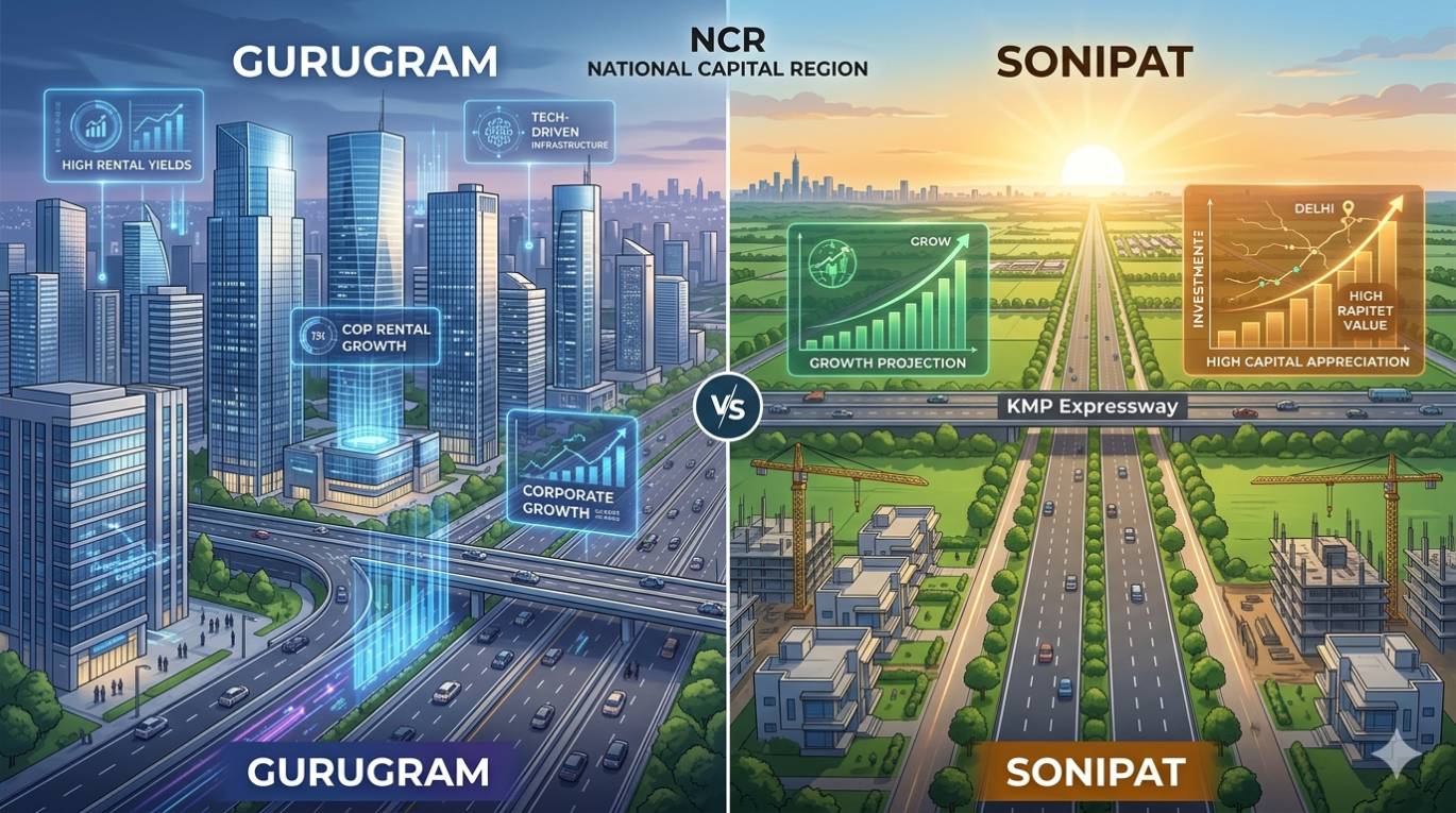 Sonipat vs Gurugram