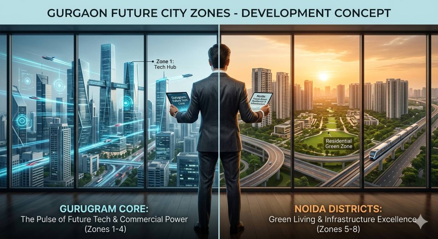 Noida vs Gurugram