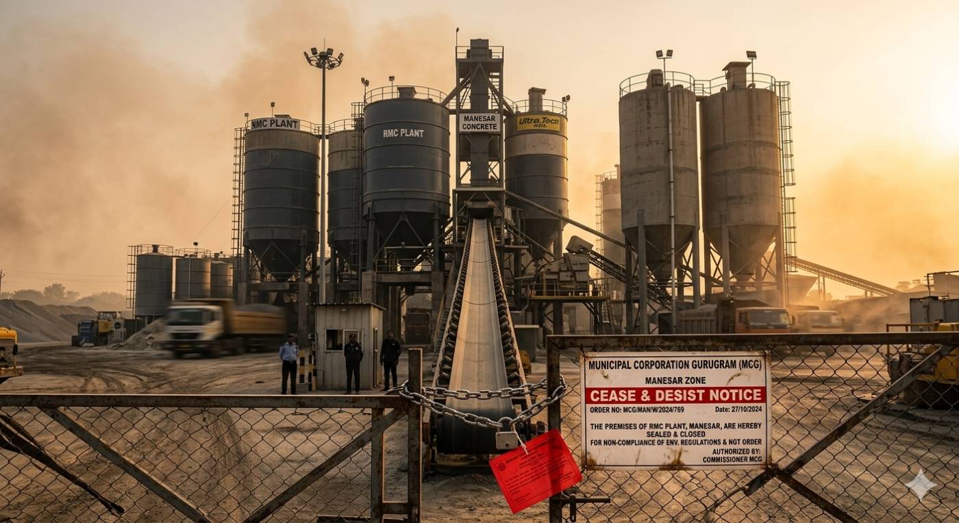 Manesar civic body's commissioner orders closure of all unauthorised RMC plants within 15 days