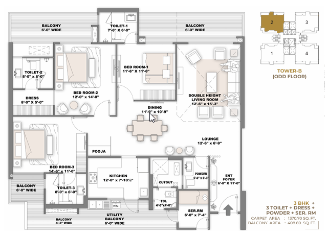 3BHK – Ambrosia