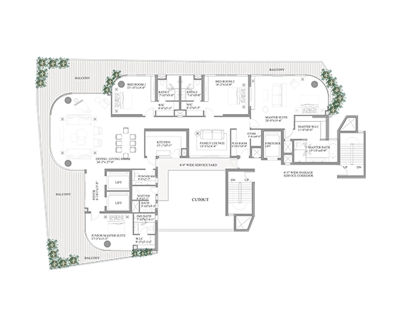 Tower I (size : 5350 Sq. Ft.) – Paras Quartier 