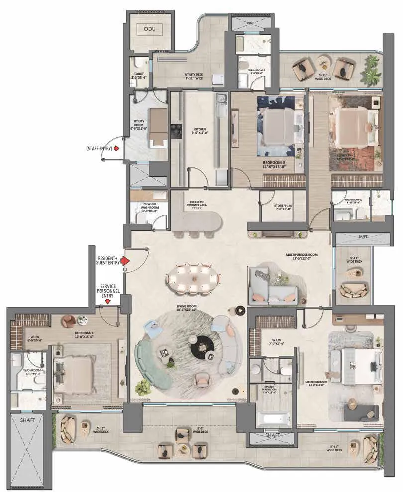 4 BHK - Large – The Westin Residences