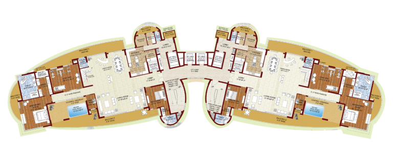 Lower Penthouse Floor Plan - 10,000 Sq Ft – Provence Estate
