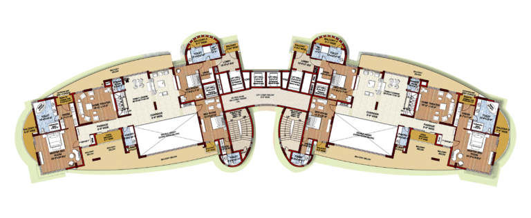 Upper Penthouse Floor Plan - 10,000 Sq Ft – Provence Estate