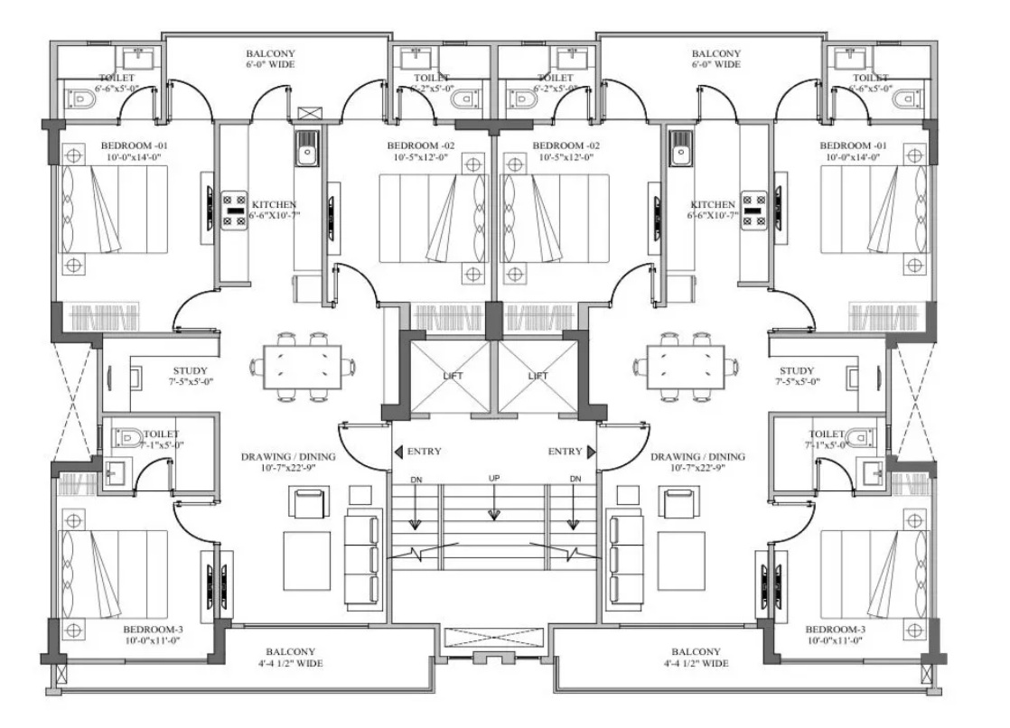 3.5 BHK – Smart World Gems