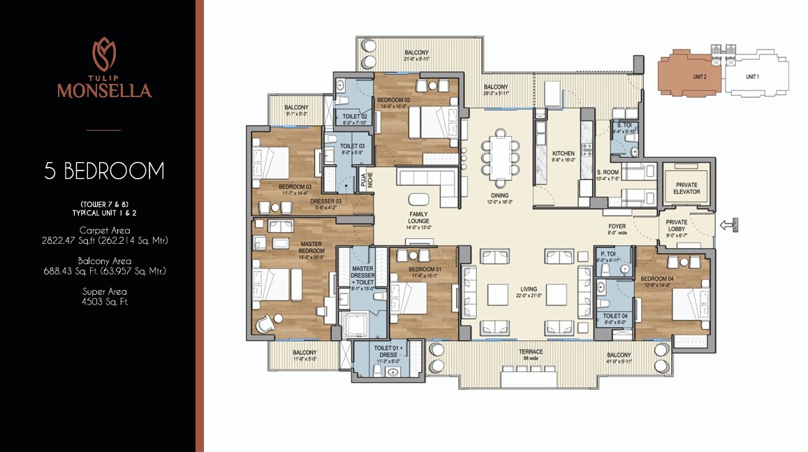 5 Bedroom – Tulip Monsella
