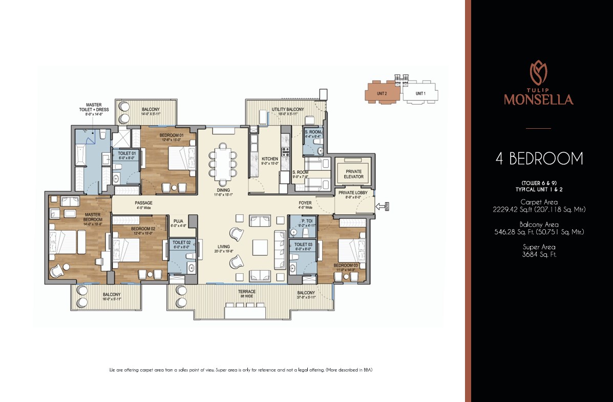 4 Bedroom – Tulip Monsella