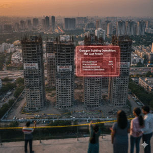 Gurgaon building demolition