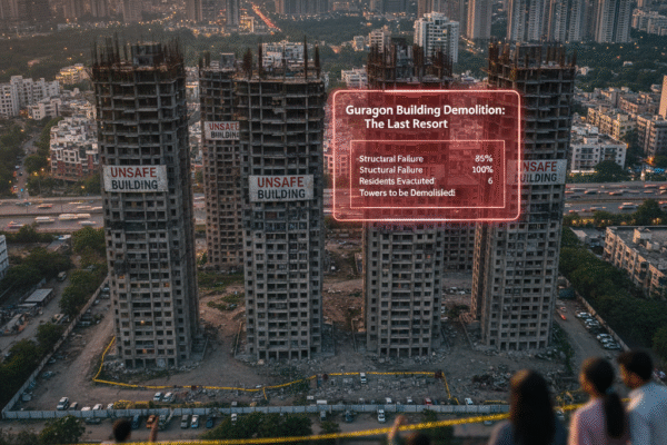 Gurgaon building demolition
