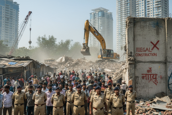 Saraswati Kunj demolition
