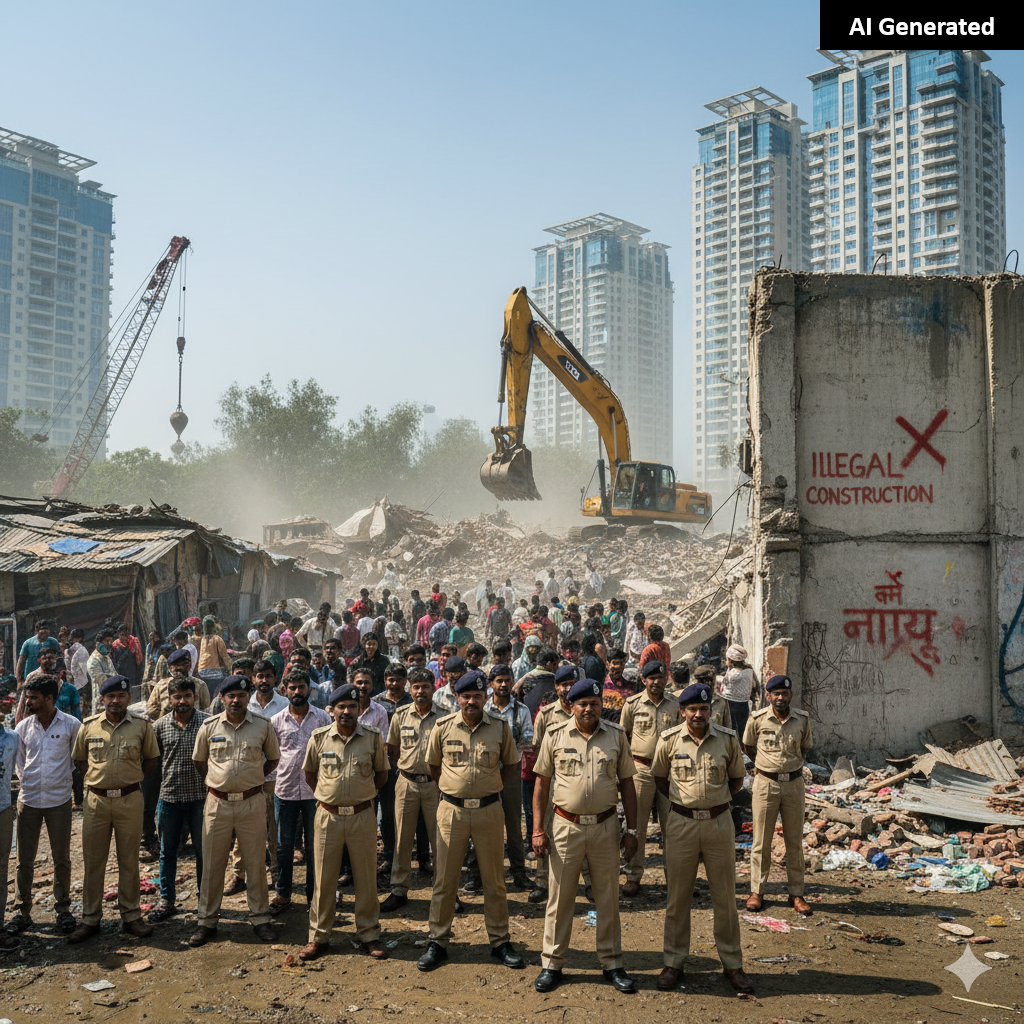 Saraswati Kunj demolition